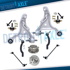 10pc Front Lower Control Arms Ball Joint Wheel Hub Kit for 2001-06 Volvo S60 V70 picture