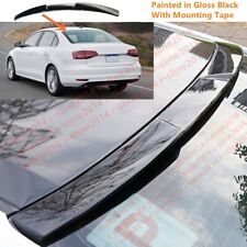 For VW Jetta MK6 2011-2018 GLI Rear Trunk Window Top Lip Roof Spoiler Wing Black picture