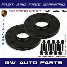 2PC 5x130 20mm Hub Centric Wheel Spacers For Porsche 911 Comes With Lug Bolts picture