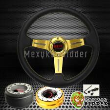 GOLD STEERING WHEEL QUICK RELEASE HUB KIT FOR TOYOTA CELICA COROLLA CRESSIDA picture