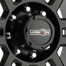 Vision Wheel Center Hub Cap Matte Black 8-Lug 91mm H 127mm OD 398 Manx C398MB-8V picture