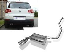 Stainless Steel Racing Complete System from Cat VW Tiguan 2x80mm Round Curled picture