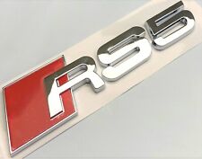 CHROME RS5 FIT AUDI RS5 REAR TRUNK EMBLEM BADGE NAME DECAL LETTER NUMBER picture