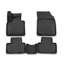 OMAC Floor Mats Liner for Volvo XC90 2016-2024 Black TPE All-Weather 4 Pcs picture