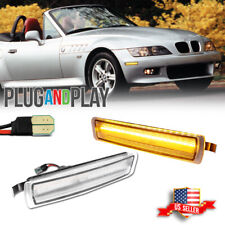 Clear Amber LED Front Side Marker Lights For 1996-2002 BMW Z3 M Coupe Roadster picture