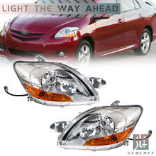 For Toyota Yaris Sedan 2007-2011 Headlights Assembly Black Clear Left&Right Side picture