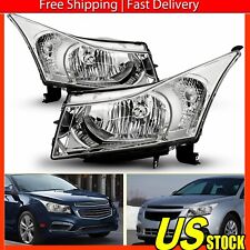 Chrome Headlights For 2011 2012 2013 2014 2015 Chevy Cruze Headlamps picture