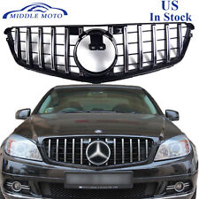 GT Style Front Grille Chrome Grill For Mercedes Benz W204 C250 C300 C350 08-13 picture