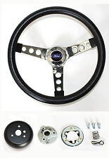 1970-1979 Ranchero Pinto Grant Black & Chrome Steering Wheel 13 1/2