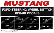 FORD MUSTANG STEERING WHEEL BUTTON REPAIR DECALS STICKERS  picture