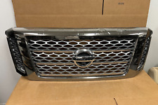 OEM 2017 2018 2019 NISSAN TITAN XD GRILLE PLATINUM RESERVE SMOKED CHROME NICE picture