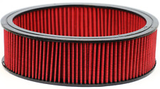 Red Washable Reusable Round Air Filter For Chevy 1968-1995 picture