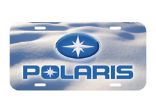 Polaris Snowmobile Snow Sled Winter Vehicle License Plate Front Truck Ice NEW picture
