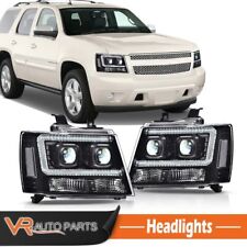 LED Tube Dual Projector Headlight Fit For 2007-14 Chevy Tahoe Suburban Avalanche picture