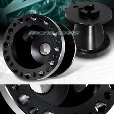BLACK ALUMINUM 6-HOLE STEERING WHEEL HUB ADAPTER FIT 83-88 MITS. STARION/CORDIA picture