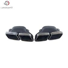 Pair Car Exhaust Muffler Pipe Tips Tailpipe for Mercedes Benz C180 C250 C300 picture