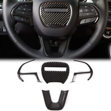 Steering Wheel Cover Trim Decor For 2015-20 Dodge Challenger Charger Accessories picture