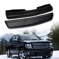 Grille For 07-2014 Chevy Avalanche Tahoe Suburban 1500 Grill Bumper Gloss Black picture