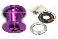 6-HOLE PURPLE ALUMINUM STEERING WHEEL HUB ADAPTER FIT 83-88 MITS. STARION/CORDIA picture