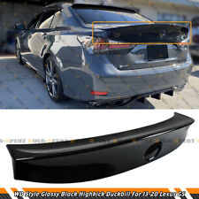 FOR 2013-2020 LEXUS GS300 GS350 GSF WD STYLE GLOSS BLACK DUCKBILL TRUNK SPOILER picture
