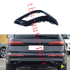 For Audi Q7 Sline 2020-2023 Glossy Black Right Rear Exhaust pipe Trim Frame picture