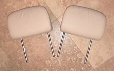 2000-2006 BMW 328ci E46 Convertible Rear Seat Head Rest Leather Beige Set of 2 A picture