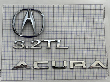 Acura 3.2TL 2003  3.2 TL rear trunk emblem badge logo set oem genuine picture
