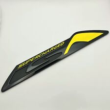Gloss Black VF HSV Supercharged LSA Badge For CLUBSPORT GTS - Yellow Non Genuine picture