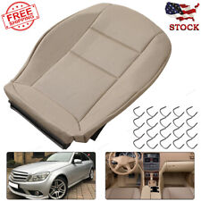 Fit Mercedes Benz C250 C300 C350 2010-2014 Synthetic Leather Seat Cover Beige picture