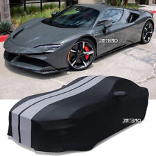 For Ferrari SF90 Stradale Spider Grey Line Stain Stretch Full Car Cover UV Proof picture