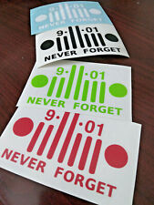 911 Jeep Memorial Decal Never Forget picture