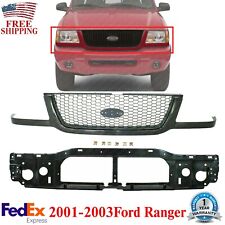 Front Bumper Grille Assembly + Header Panel Plastic For 2001-2003 Ford Ranger picture