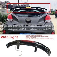 W/ LIGHT UNIVERSAL FITS 2012-2017 HYUNDAI VELOSTER REAR WINDOW ROOF SPOILER WING picture
