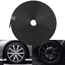 Wheel Hub Rim Edge Protector Ring Tire Guard Sticker Line Rubber Strip Black picture