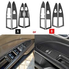 Real Carbon Fiber Window Lift Switch Panel Cover For Ford Fusion Mondeo 2013-19 picture