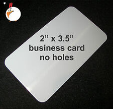 50 White Dye Sublimation Aluminum BUSINESS CARDS 2