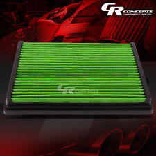 GREEN WASHABLE HIGH FLOW AIR FILTER PANEL FOR 96-04 AUDI A4/A6/S4/S6 VW PASSAT picture