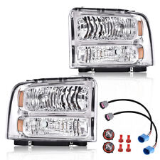 Conversion Headlights Fit For 1999-2004 Ford F250 F350 Ford Super Duty Excursion picture