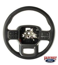 21 thru 24 F-150 OEM Ford Lariat Black Leather Heated Steering Wheel ML3Z3600RA picture