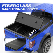 6.5FT 3-Fold Hard Fiberglass Truck Tonneau Cover For 2016-2024 Nissan Titan XD picture