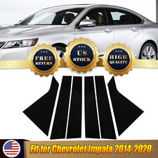 6Pcs For 2014-2020 Body Impala Chevrolet Pillar Posts Window Door Trim Black picture