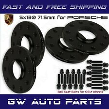 4PC 5x130 15mm Hub Centric Wheel Spacers For Porsche 911 Comes With Lug Bolts picture