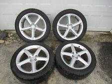 07-10 SATURN SKY WHEEL RIM TIRE 18X8 5 STRAIGHT SPOKE PAINTED SILVER 245/45/18 picture