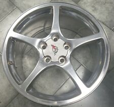97-04 Corvette C5 Rear Wheel Rim Polished Aluminum 5 Spoke   18x9.5  778-S picture