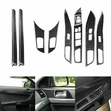15Pcs Carbon Fiber Door Kit Interior Cover Trim For Mitsubishi Lancer 2008-2015 picture