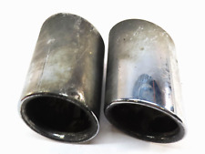 11-16 BMW 535i 535Xi (F10) 3.0L N55 REAR LEFT & RIGHT MUFFLER EXHAUST TIP SET picture