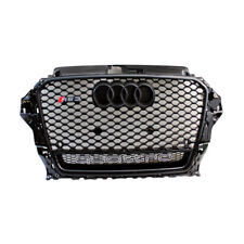 RS3 Style Gloss Black Grill for 2014-2016 Quattro Honeycomb for Audi A3 S3 picture