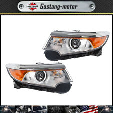 Driver & Passenger Side Pair Set Front Lamp Headlight  For Ford Edge 2011-2014 picture
