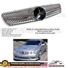 CL Grille Silver CL500 CL600 CL55 W215 Mercedes Accessory Body Grill Star Bumper picture