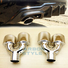 Exhaust Tips For Mercedes-Benz C-Class W204 C250 C300 C350 2D 4D C63 A Style picture